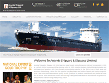 Tablet Screenshot of anandagroup.biz